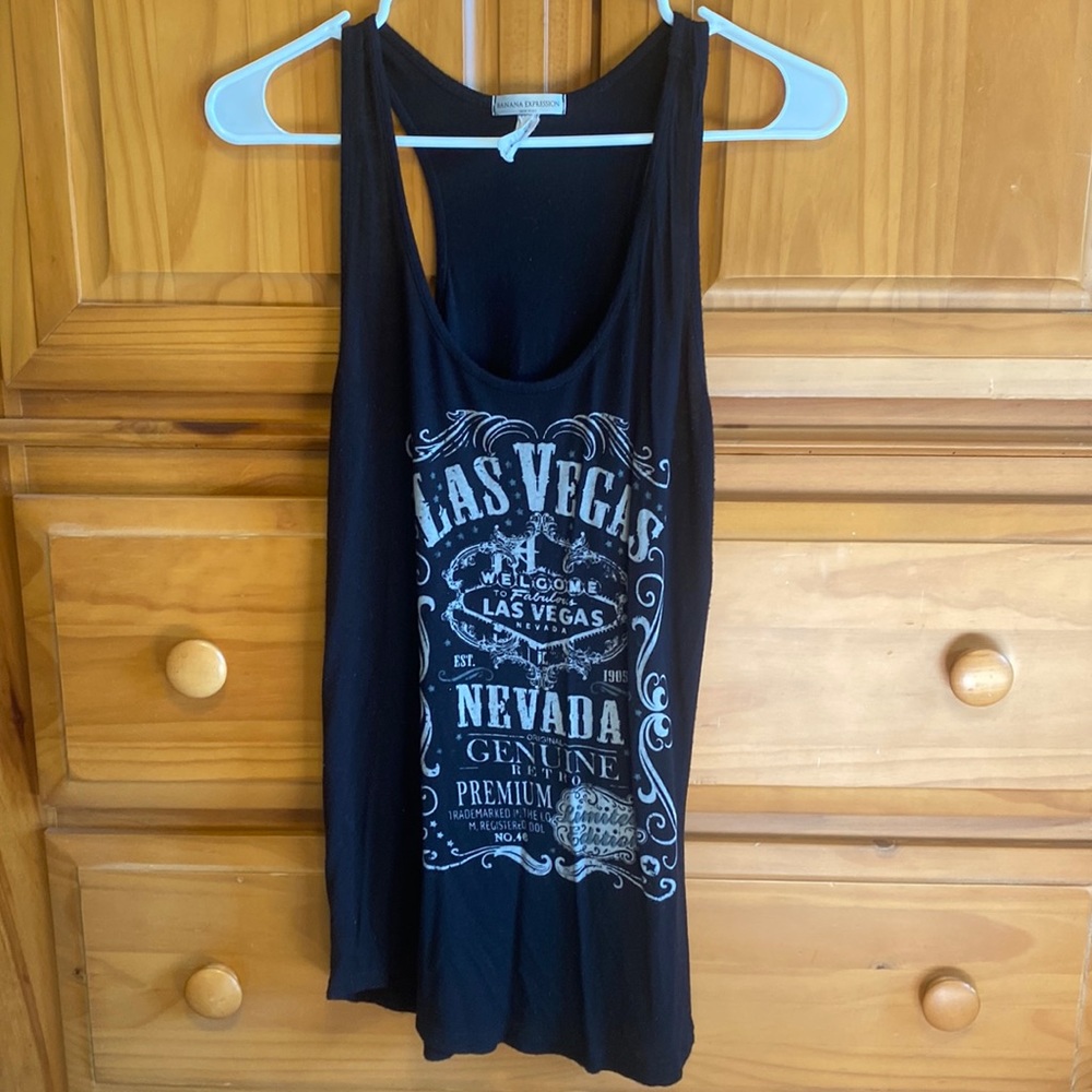Banana Expression New York Tank Top Size Large